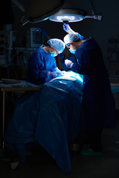 Operation In The Dark Operating Room