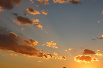 東京の夕焼け空