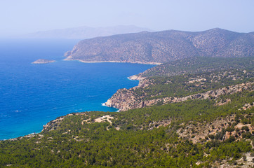 Fototapeta premium Coast of Rhodes island, Greece