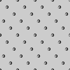 Hand drawn seamless pattern with mushrooms.