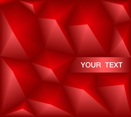 Red Polygon Background