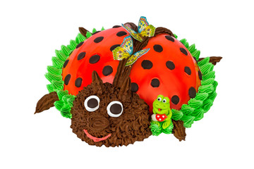 Cake in the form of a Ladybug