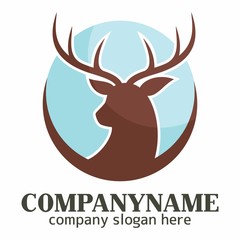 Deer logo icon vector template