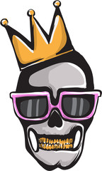 Skull Logo with crown