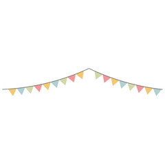 Fototapeta premium colorful flags hanging icon design vector illustration