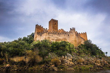Fototapeta na wymiar January 04, 2017: Panoramic view of the medieval castle of Almou