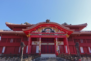 Naklejka premium 首里城正殿