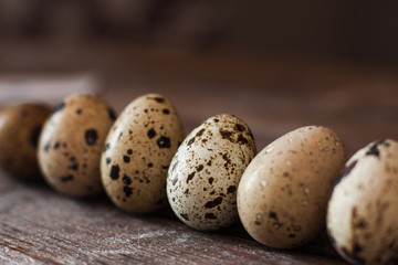 Obraz premium Eggs Quail Food Ingredient Health Organic Cooking Concept