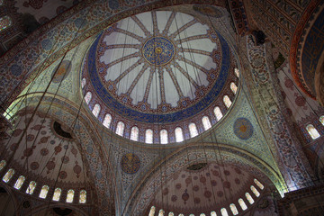 The Sultan Ahmed Mosque (Blue Mosque), Istanbul, Turkey