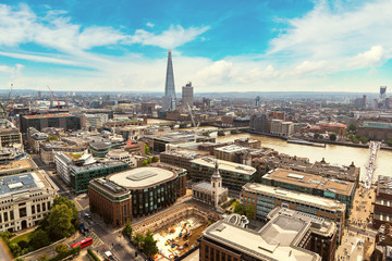 Fototapeta premium Panoramic aerial view of London
