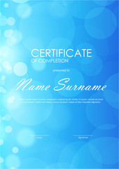 Certificate of completion template