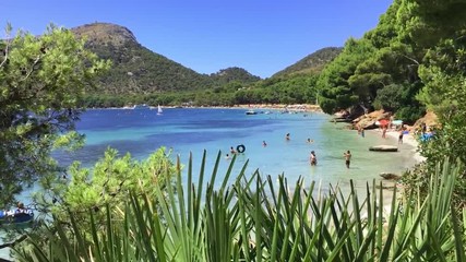 View from Formentor beach in Majorca, Spain