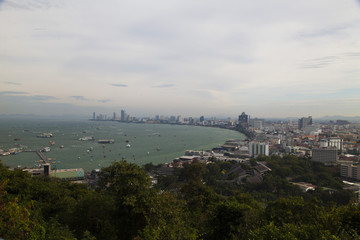 View of the city from above
