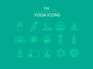15 yoga icons. 