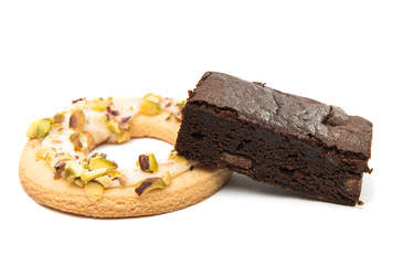 Chocolate Brownie isolated