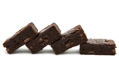 Chocolate Brownie isolated