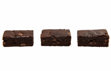 Chocolate Brownie isolated