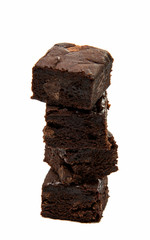 Chocolate Brownie isolated