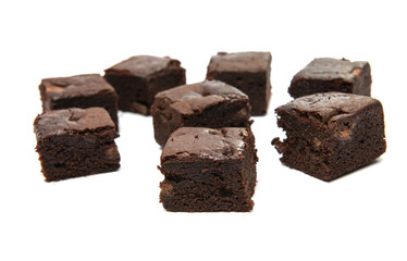 Chocolate Brownie isolated