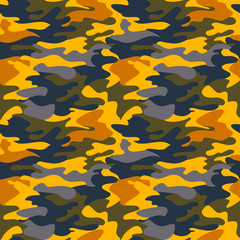 Camouflage pattern background seamless clothing print, repeatabl