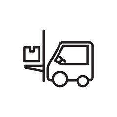 forklift icon illustration