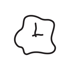 Obraz premium wall clock icon illustration