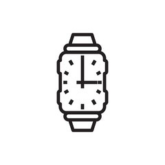 wrist watch icon illustration