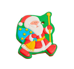 Santa Claus - Gingerbread. Isolated on white background.