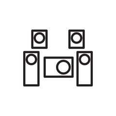 audio system icon illustration