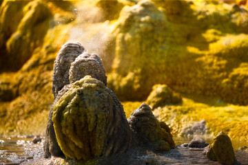 Dallol volcano in Danakil Depression - Afar region - Ethiopia