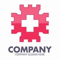 Obraz premium Castle logo icon vector template