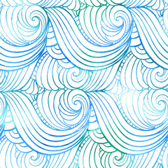 Fantasy decorative ornamental seamless pattern