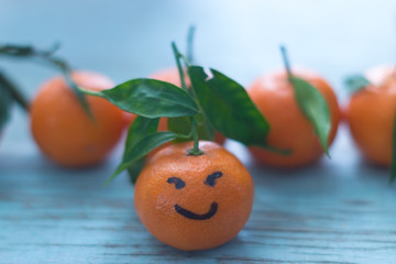 Smiling tangerine