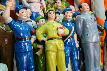 Statues of Mao in Beijing, China