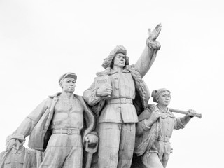 Fototapeta na wymiar Communist Monument in Tiananmen Square, Beijing, China