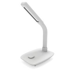 Led Sensor Desk Lamp. 3D render isolated on white background. Template for Object Presentation.