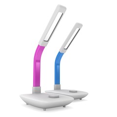 Led Sensor Desk Lamps. 3D render isolated on white background. Template for Object Presentation.