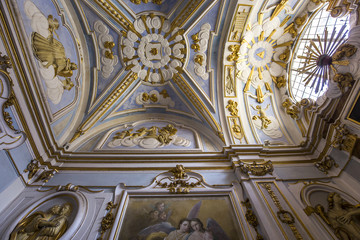 interiors and details of Pisa charterhouse, Pisa, Italy