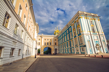 Catherine Palace and Lyceum in Tsarskoe Selo