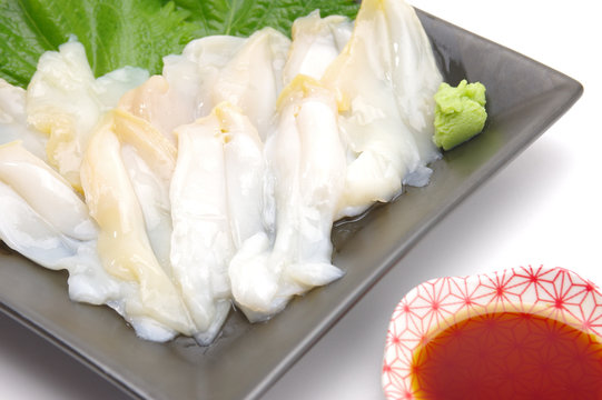 つぶ貝の刺身