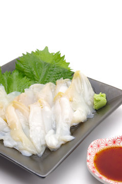 つぶ貝の刺身