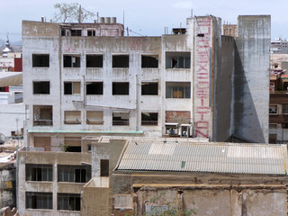 Abandoned buildings at Cartagena, Spain