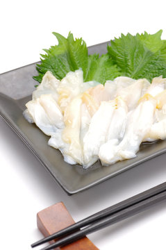 つぶ貝の刺身
