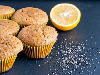 Muffins with chia seeds
