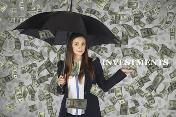 business woman success from relevant investments