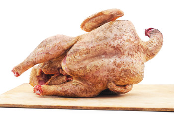 Raw chicken.