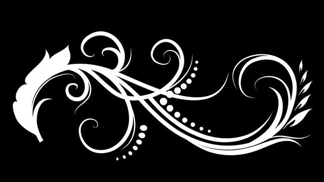 animated abstract flourish