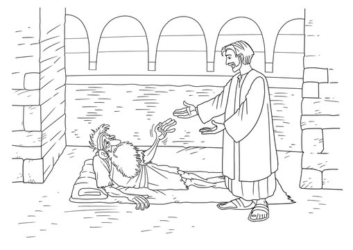 Jesus Heals A Paralytic At Bethesda