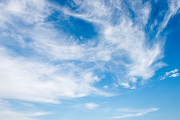 Clouds with blue sky background