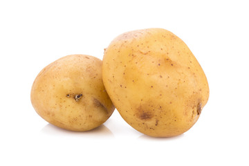 Potato isolated on white background.